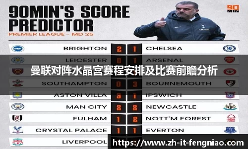 曼联对阵水晶宫赛程安排及比赛前瞻分析
